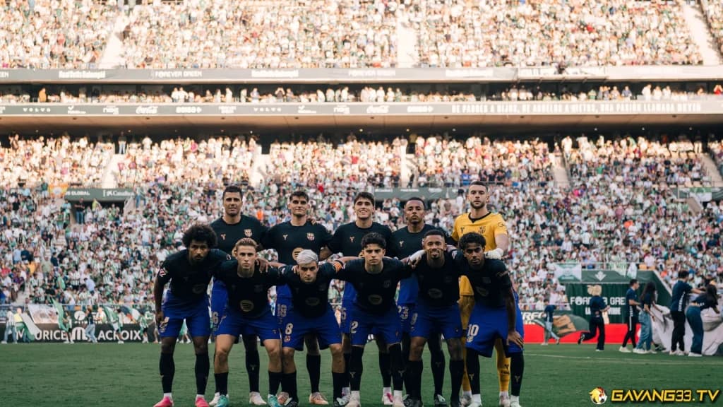 Đội hình Barcelona trước trận thắng Real Betis 5-2